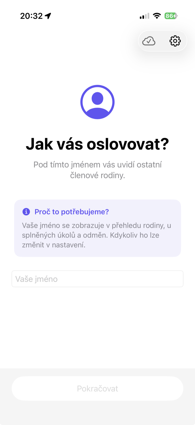 Volba zobrazovaného jména